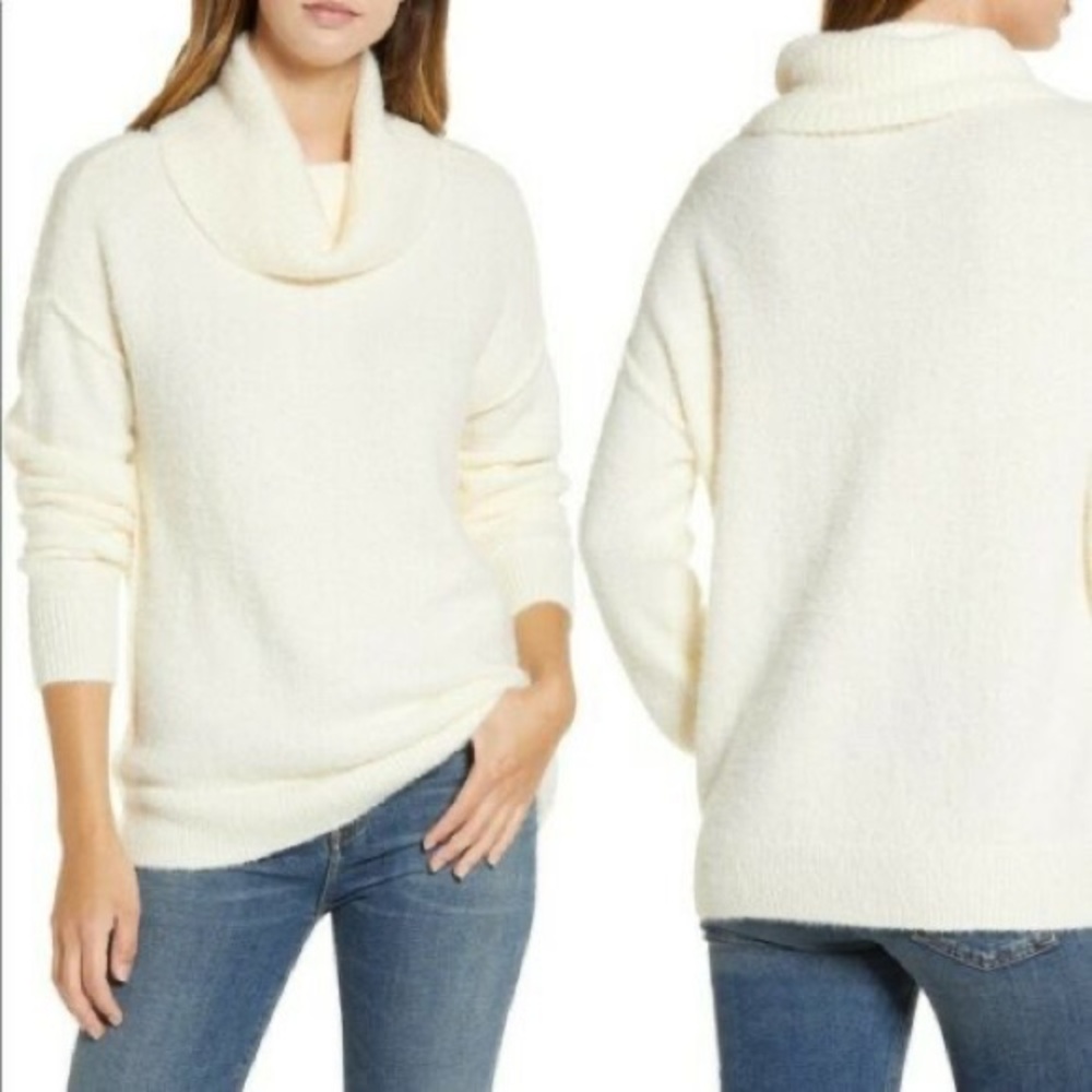 Caslon Turtleneck Sweater Ivory Pristine